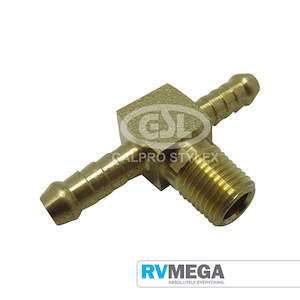 Brass Fittings: Brass Tee 10mm to 1/4" BSP