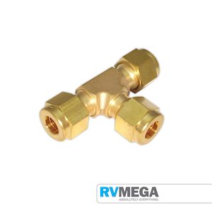 Brass Fittings: Brass 5/16" Compression Union Tee