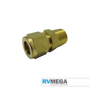 Brass 3/8" x 1/2" Male Connector