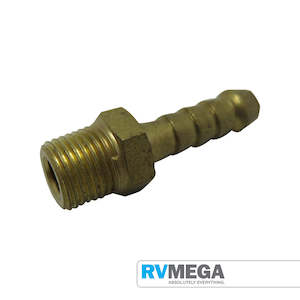 Brass 10mm Hosetail to 1/4" BSP Male Connector