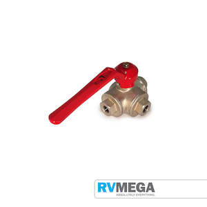 Brass Gas Ball Valve 3 way 1/2" BSP