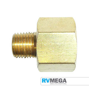 Brass Reducing Adaptor 3/8" Female to 1/4" Male