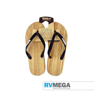 Moana Road Wood Look Jandals Size 37