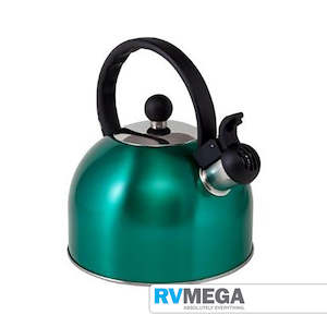 Whistling Kettle 2 Litre Turquoise Stainless Steel