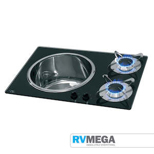 CAN 2 Crystal Combination Sink & Hob