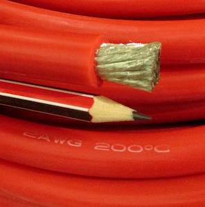 2AWG, 250 Amp, 34mmsq, Tinned OFC copper, Flexible, 200degC, Red RVtechnic RV&Marine