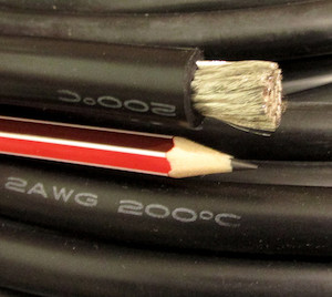 2AWG, 250 Amp, 34mmsq, Tinned OFC copper, Flexible, 200degC, Black RVtechnic RV&Marine