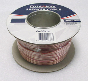 14AWG 100mtrs, Twin Core, 2.08mmsq, Pure Copper, Transparent+stripe RVtechnic RV&Marine