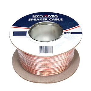 18AWG 100mtrs, Twin Core, 0.82mmsq, Pure Copper, Transparent+stripe RVtechnic RV&Marine