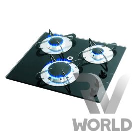 CAN Crystal 3 Burner Gas Hob - RV World NZ