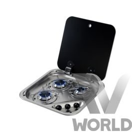 CAN 3 Burner Gas Hob with Lid - RV World NZ