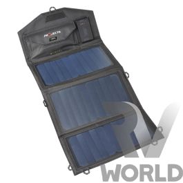 Products: Projecta 15W Folding Solar Panel With Power Bank - RV World NZ