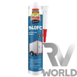 Gorilla 940FC PU Adhesive Sealant 310ml - Black - RV World NZ