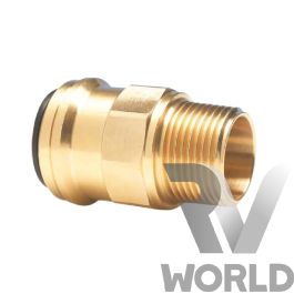 15mm x 1/2" BSP Male Adapter Brass - RV World NZ