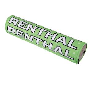 Renthal SX Handlebar Pad 10in - Green / White Retro