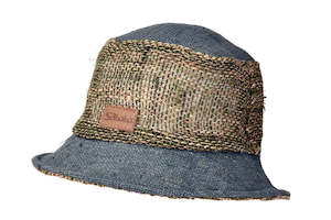 Hemp Hat Bucket  Cruiser Design Blue Color