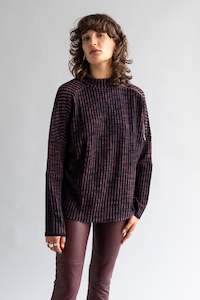 Knit Jumper with Zip Sleeve Detail