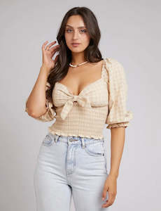 Georgette Top - Oat