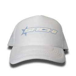 SACHI Trucker - White/Baby Blue