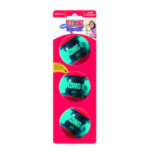 Store-based retail: KONG Squeezz Action Ball Med (3pk)