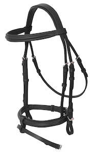 Platinum Raised Padded Hanoverian Bridle