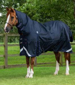 Store-based retail: Premier Equine Buster Storm 220g Combo Turnout Rug With Classic Neck