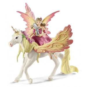 Schleich Fairy Feya w/Pegasus Unicorn