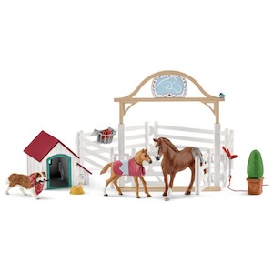 Schleich Hannah's Guest Horses w/Dog