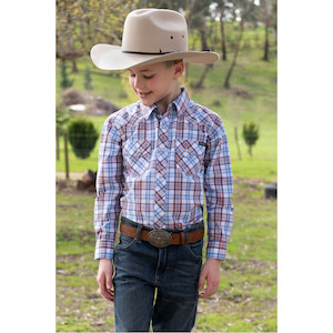 Wholesale trade: Pure Western Boys Lucas LSShirt