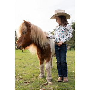 Wholesale trade: Pure Western Girls Flora Shirt