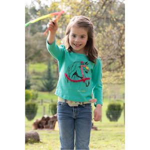 Wholesale trade: Pure Western Girls Iva L/S Tee