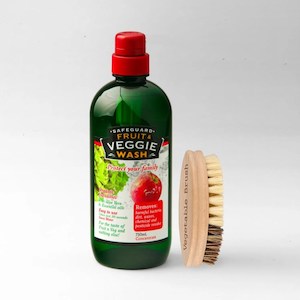 2 x Veggie Wash 750mL + Vegetable Brush