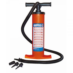 Southern Pacific Inflatables: BRAVO 4 DOUBLE ACTION HAND PUMP + ADAPTR