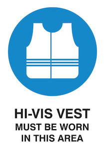 Hi-Vis Notice (PVC) safewise