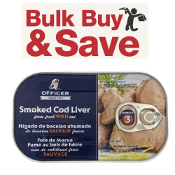 Officer Smoked Cod Liver BOX OF 12 BULK - SAVE 10%