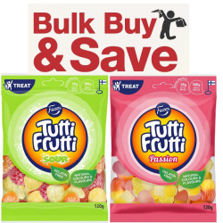 Fazer Tutti Frutti Passion & Sour BOX OF 20 BULK - SAVE 20%