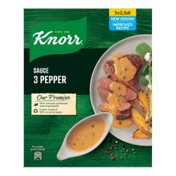 Knorr 3 Pepper Sauce 3pack