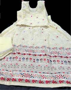 Kids: Georgette based beautiful long kameez with georgette lehnga and dupatta for Girls