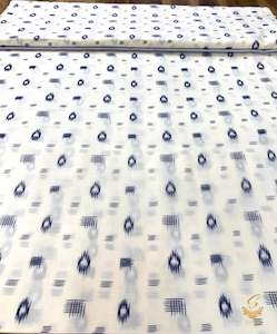 Cotton: Cotton printed fabric in cream colour (per meter) 110cm width