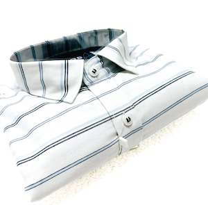 Cotton based beautiful mat look stripe  Shirt