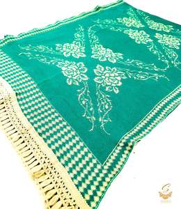 Woolen Shawls Scarfs: Seafoam Mint  colour very warm woolen printed shawl