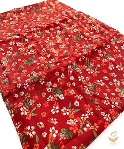 Hijaab: Dark maroon colour floral print chiffon based beautiful hijab