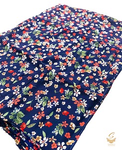 Nevi blue colour floral print chiffon based beautiful hijab