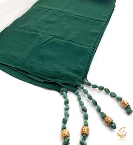 Hijaab: Bottle green  colour georgette based beautiful hijab