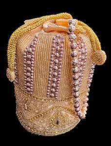 Pearls beaded with stones  work hand bag /potli bag