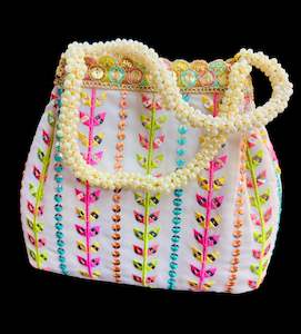 Embroidery with sequined work hand bag /potli bag