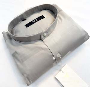 Cotton based beautiful mat look plain Chinese Collar Shirt