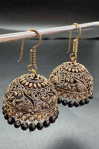 Oxidised small jhumka