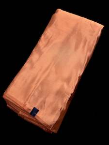 Lite Rust colour Satin Silk beautiful soft fabric(Per meter) 112cm width