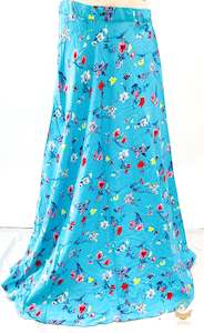 Skirts: Skyblue  beautiful floral print soft fabric multi flared skirts